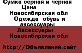 Сумка серная и черная › Цена ­ 2 500 - Новосибирская обл. Одежда, обувь и аксессуары » Аксессуары   . Новосибирская обл.